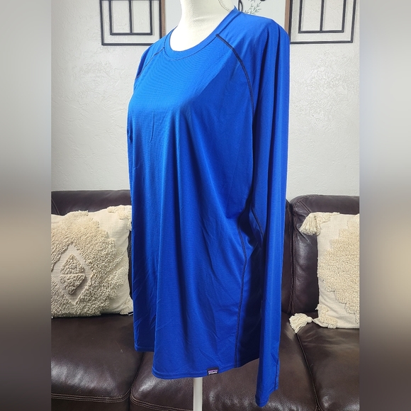 Patagonia Men's Size XL Lightweight Capilene Baselayer Top Long Sleeve Blue - Picture 5 of 11